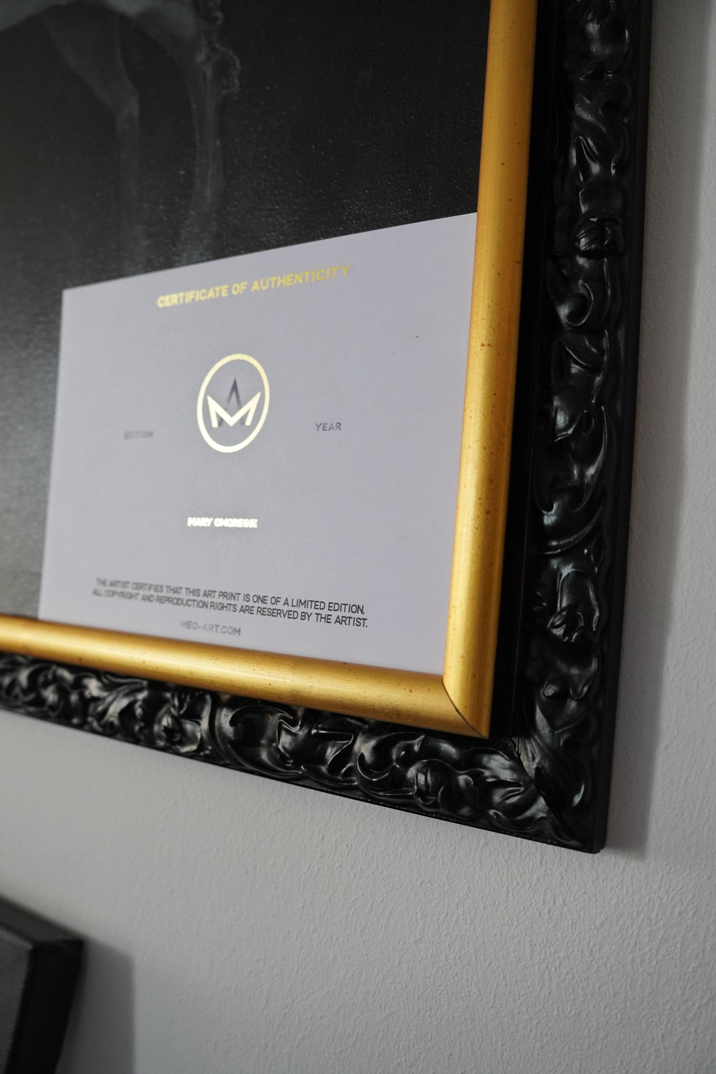 Black & Gold   Baroque Frame